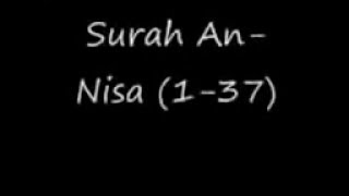 Melodious Voice Recited The Quran Holy Quran Surah An Nisa Muhammad Taha Al Junaid