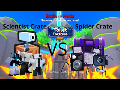 Scientist Crate VS Spider crate #toilettowerdefense 