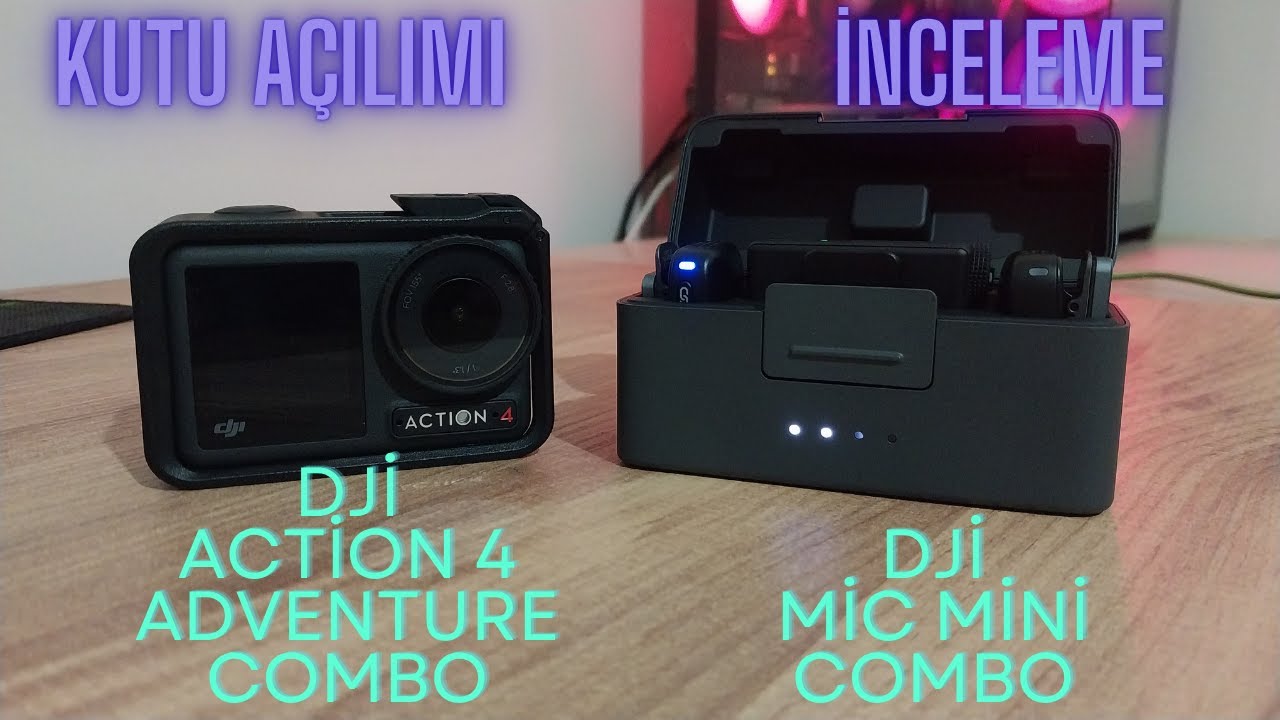 DJI Action 4 + DJI Mic Mini Kutu Açılımı ve Gerçek Testleri! (2025 İnceleme)
