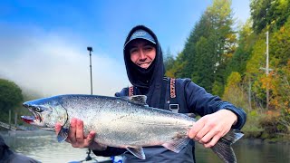 Another Fall Chinook! Oregon Coastal River King Salmon Fishing