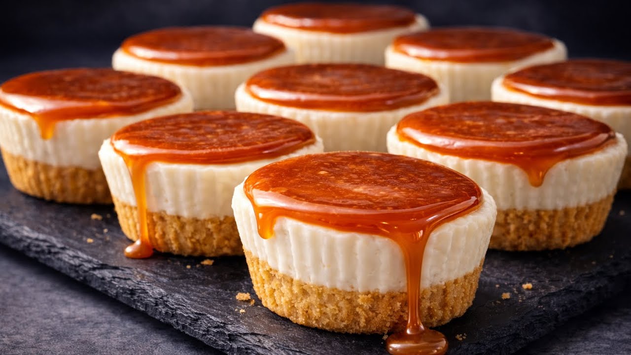 🍰 Ich würde ihn dreimal täglich essen! Der beste Karamell-Käsekuchen! Ohne Backen! In nur 5 Minuten!