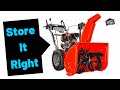 SUMMERIZE YOUR SNOWBLOWER - How To Store Your Snowblower Properly For The Summer.