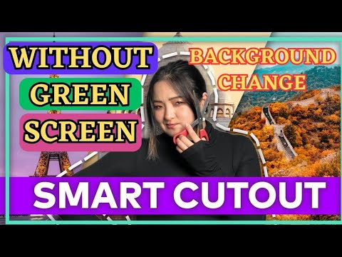 How to change a video background without a green screen on a PC | Filmora Smart Cutout