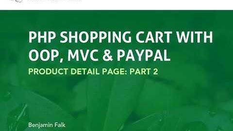 php cart oop mvc 18