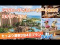ハワイの今【アウラニ・ディズニー・リゾート&スパ コオリナ・ハワイ】3泊4日おすすめ滞在プラン、1日目をご紹介！キャラクター・ミート&グリートの様子やディズニーグッズ、オーシャンビューのお部屋など♪