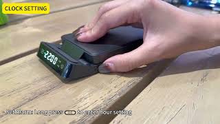 Setup Tutorial of Alarm Clock Wireless Charging Station