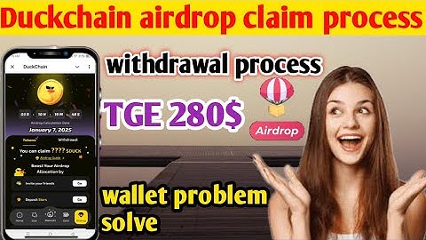Duck chain airdrop claim | duck chain airdrop withdrawal | duck chain listing date confirm,