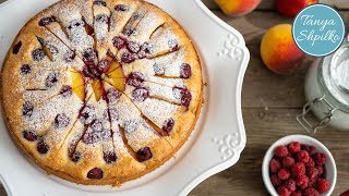 Йогуртовый Пирог с Персиками и Малиной | Peach & Raspberry Yogurt Cake | Tanya Shpilko Йогуртовый Пирог с Персиками и Малиной | Peach & Raspberry Yogurt Cake | Tanya Shpilko