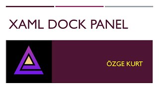 XAML DOCK PANEL