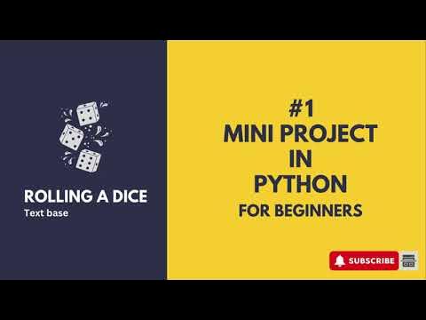 #1 Mini Project in Python for Beginners | Rolling a Dice - YouTube