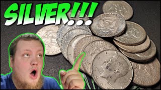 LOTS OF SILVER!!! COIN ROLL HUNTING HALF DOLLARS!!!