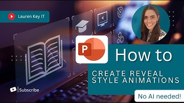 Microsoft PowerPoint: Create reveal style animations