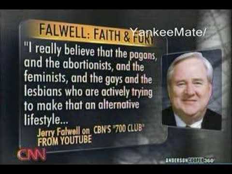 Jerry Falwell blames gays & others for 9/11