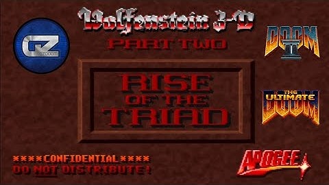 Doom 2: Wolfenstein 3d Rise of the Triad part two + mod Textures & Soundtrack - gameplay PC