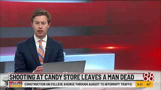 Shooting at candy store leaves a man dead