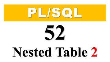 PL/SQL tutorial 52: How To Create Nested table as Database Object by Manish Sharma