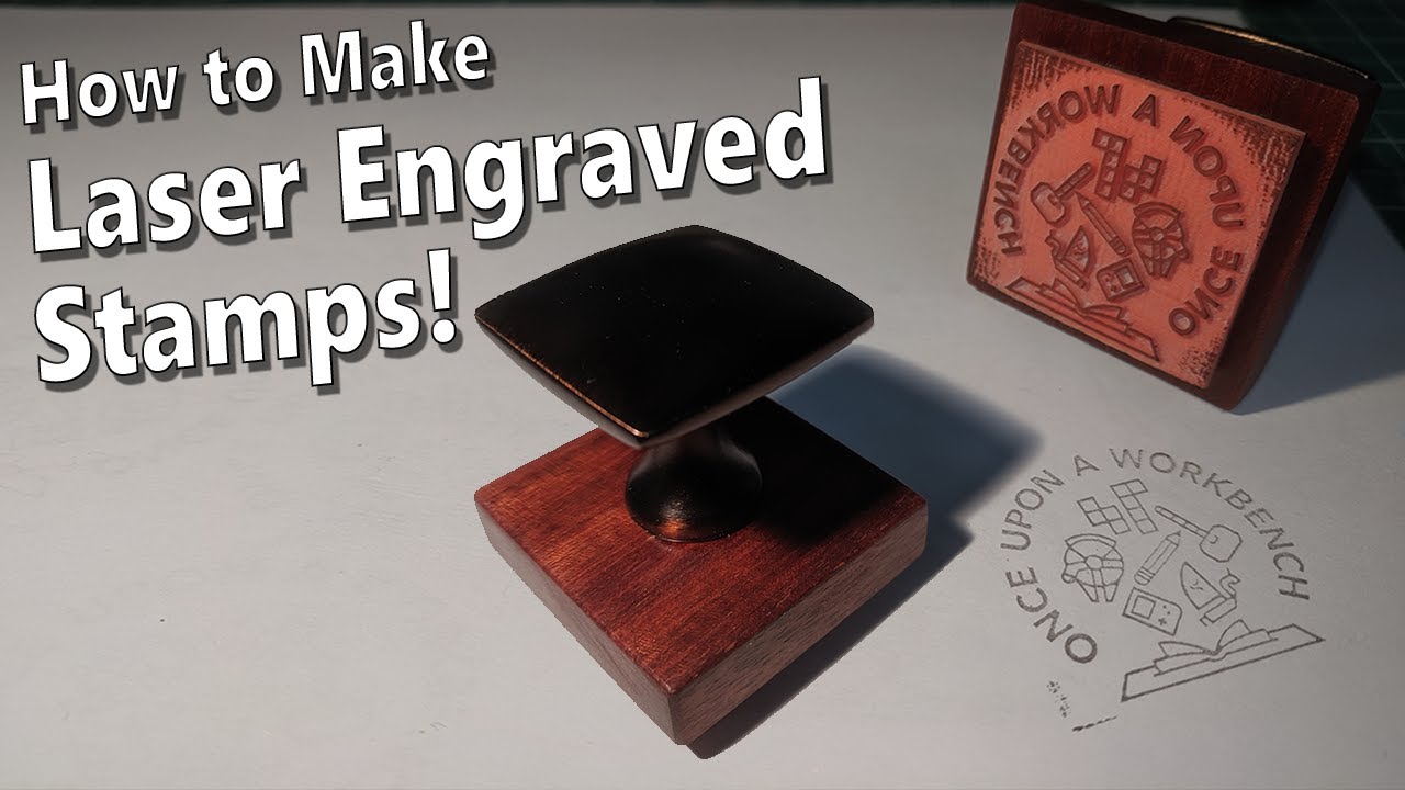 magnetron Miljard Dempsey Engraving Rubber Stamps with a K40 Laser - YouTube