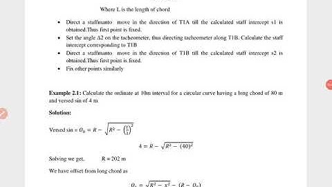 Geomatics module 2 lecture 5 problem solving
