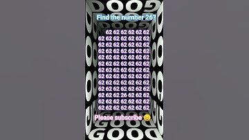 find the mystery magical number 26? #quiz #iqtest #illusion #find