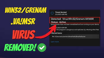 How to Remove Virus Win32 Grenam VA!MSR?