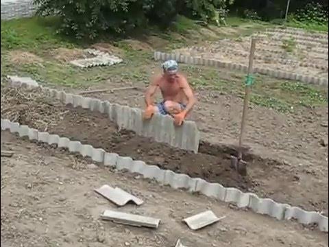 Что можно сделать из старого шифера Семья Бровченко. Органическое земледелие. Как делать грядки из шифера. - YouTube