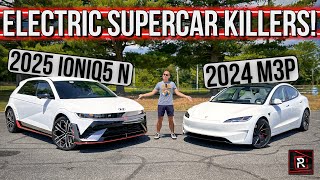 Tesla Model 3 Performance vs. Hyundai Ioniq 5 N – Stupid Quick EV's – Redline: Comparison Test