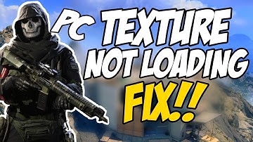 How To Fix COD WARZONE Texture Not Loading on PC 2022