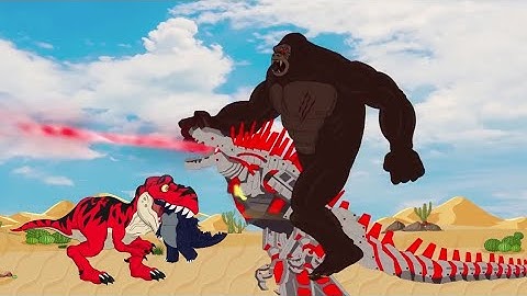 TEAM Godzilla & KONG vs EVOLUTION OF 3 HEADED BLOOP | Godzilla Cartoon Compilation