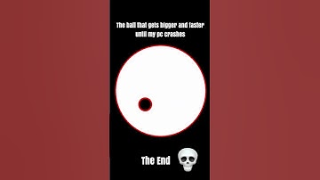 The ball gets bigger and faster #code #coding #physics #programming #simulation #viral #melody