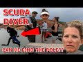 SCUBA DIVING FOR THE 400 DOLLAR FISHING POLE KAREN THREW IN THE WATER (REUPLOAD)