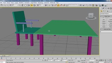 3d max tutorial I how to create basic table and chair