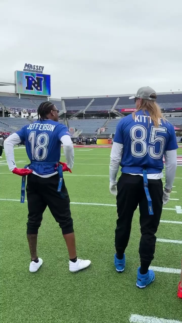Justin Jefferson \u0026 George Kittle at Pro Bowl ?