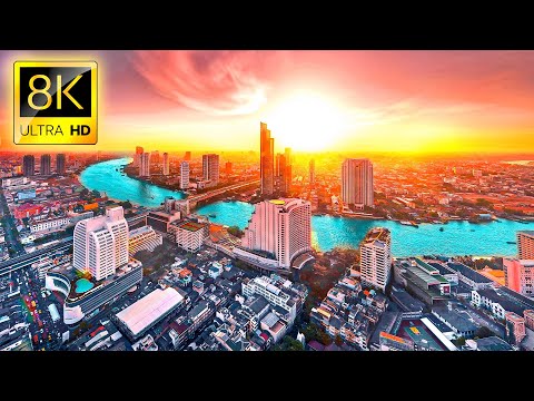 8K Mind-Blowing Megacities of the World in 8K ULTRA HD – Drone and Timelapse / Relaxing Music 8K TV