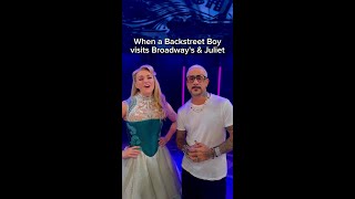 Betsy Wolfe & AJ McLean sing I Want It That Way #shorts #backstreetboys #broadway