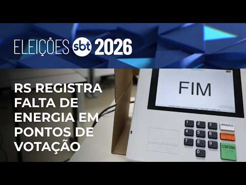 Falta de energia atinge pontos de votação no RS; urnas funcionam com bateria | #EleiçõesSBT2026