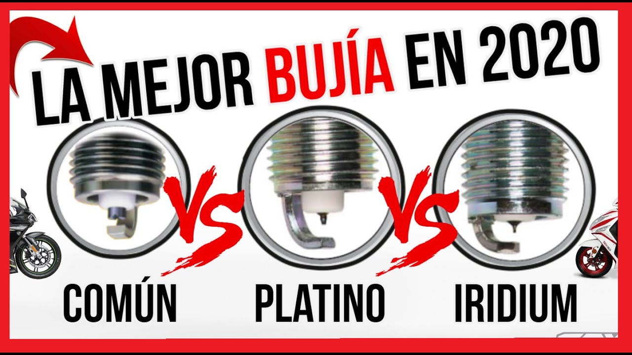 Como elegir la Bujía para mi moto? REALMENTE la POTENCIA? Común VS Platino VS Iridio - YouTube