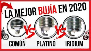 Como elegir la Bujía para mi moto? REALMENTE la POTENCIA? Común VS Platino VS Iridio - YouTube