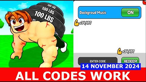 *ALL CODES* Push-Up Training Simulator ROBLOX | NOVEMBER 14, 2024