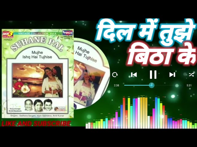 DIL MEIN TUJHE BITHA KE ( FAKIRA) SINGAR.  SADHANA SARGAM. SUHANE PAL VOL. 6 class=