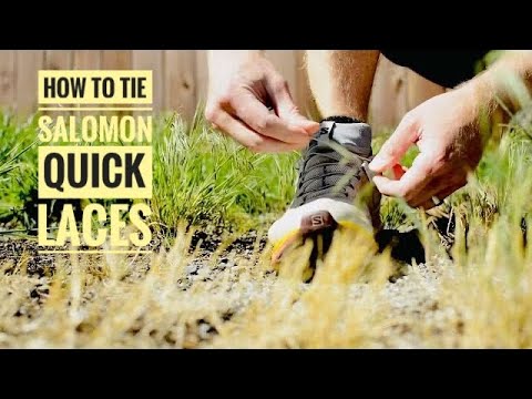 How to tie Salomon quick laces 