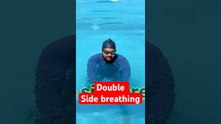 Double Side Breathing 🏊♂️ | Swim Longer Without Getting Tired #shorts #swimming