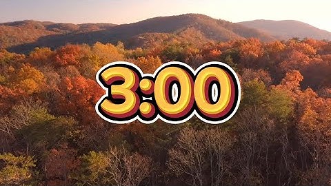 3-Minute Timer With Calm, Fun, Autumn Music