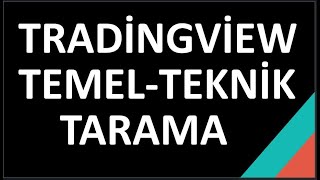 Temel Tekni̇k İz İle Hi̇sse Tarama Nasil Yapilir