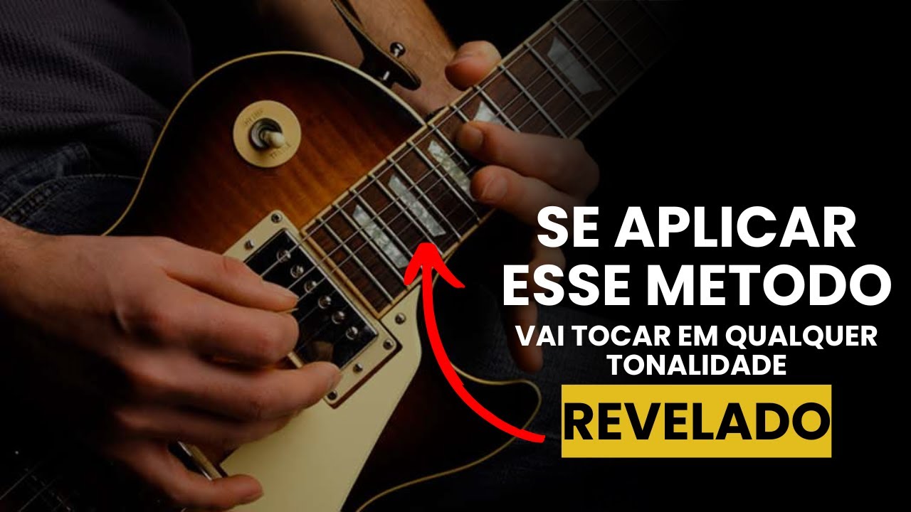 AULA de GUITARRA - Como TOCAR uma MUSICA em QUALQUER TONALIDADE na GUITARRA ou VIOLÃO - Jonas Silva