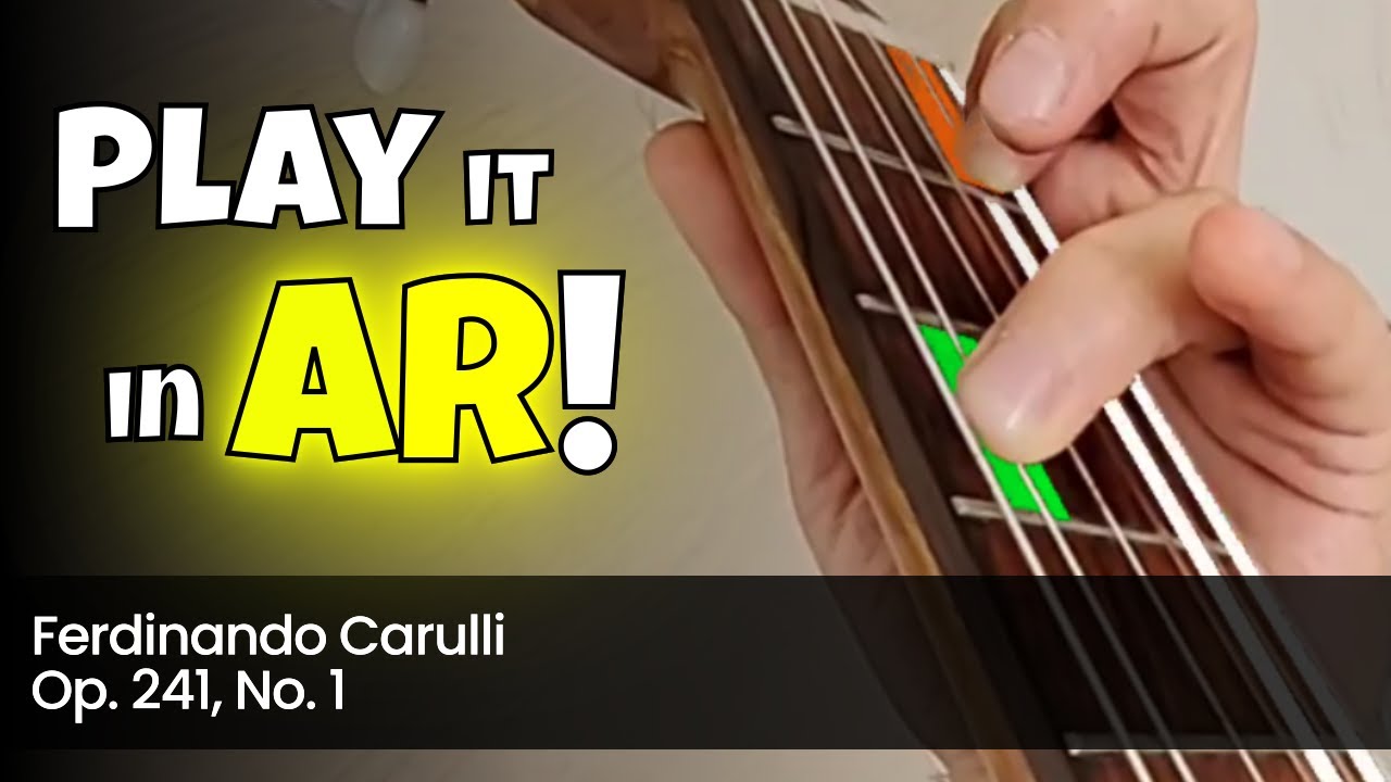 Waltz by Ferdinando Carulli — Op. 241, No. 1 | GeetAR — Play Guitar in Augmented Reality
