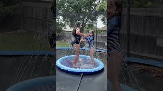 Celebrity Creative way to use a splash pad! Your kids will love this. Wealth