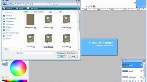 How to create your own banners using paint.net
