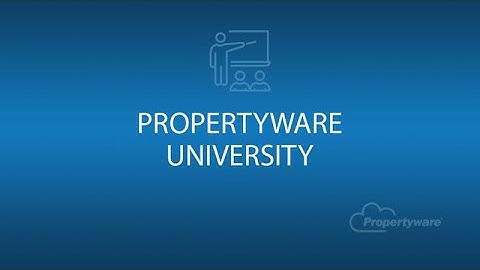 Propertyware Property Management Training