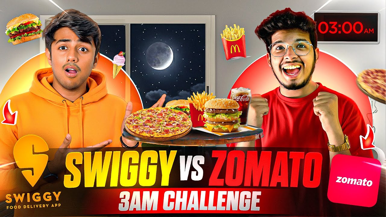 Ordering Zomato vs Swiggy at 3AM 😳 | Who Wins the Midnight Challenge? 🌙 | Mann Vlogs