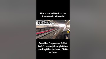 Japanese Bullet Train Speeds Through Station at 320km/h! This is insanely fast